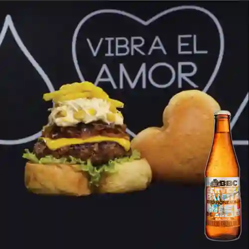 Combo Amarilla Burger Amar&Ya! + BBC Cajicá Miel 330ml