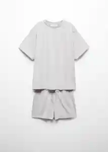 Pijama Combojec Gris Claro Vigoré Talla M Mujer Mango