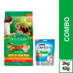 Combo Dog Chow Minis y Pequeños + Dentalife 