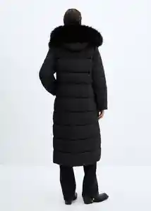 Abrigo Anorak Deluxy Negro Talla XS Mujer Mango