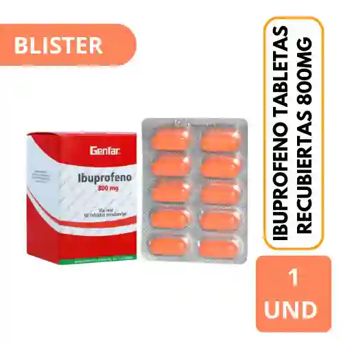 Genfar Ibuprofeno Tabletas Recubiertas Blister (800 mg)