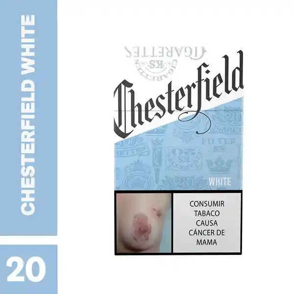 Chesterfield White​ x 20 Cigarrillos