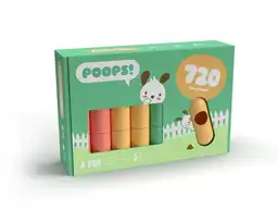 Poops! Bolsa Para Desechos de Perro + Dispensador Con Correa