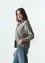 Camisa Eiza Mujer Gris Elefante Medio Talla L 513G364 Naf Naf