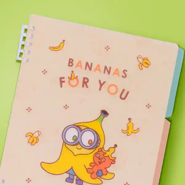 Cuaderno Con Aro B5 50 Hojas Amarillo Minions Miniso