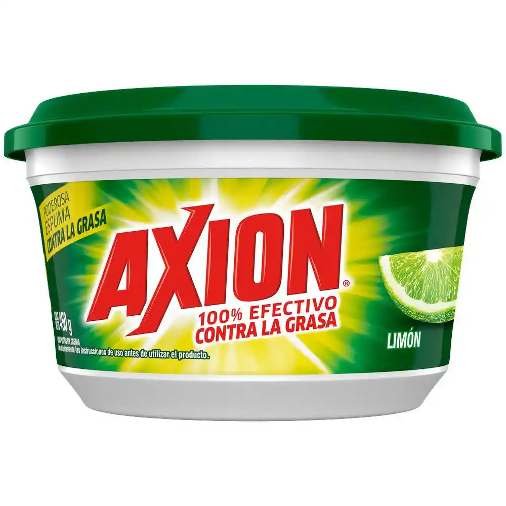 Lavaplatos en Crema Axion Limon 450g