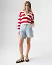 Short Mujer Azul Talla 6 352G006_AZU114604 Americanino