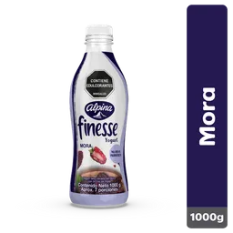 Finesse Yogurt Sin Azúcar 0% Grasa Sabor A Mora