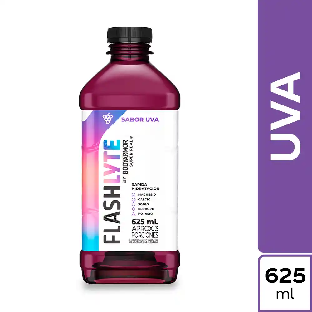 Flashlyte Bebida Hidratante Uva con electrolitos 625 ml