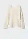 Saco Jersey Boho Off White Talla 22 Mango Teen Girl Mango