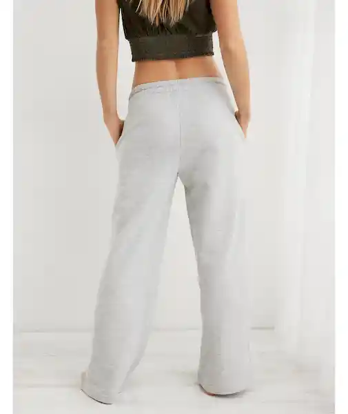 Pantalón Aerie Mujer Gris Talla MEDIUM American Eagle