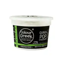 Colour Greek Yogurt Griego Sabor Manzana Quinoa Pop