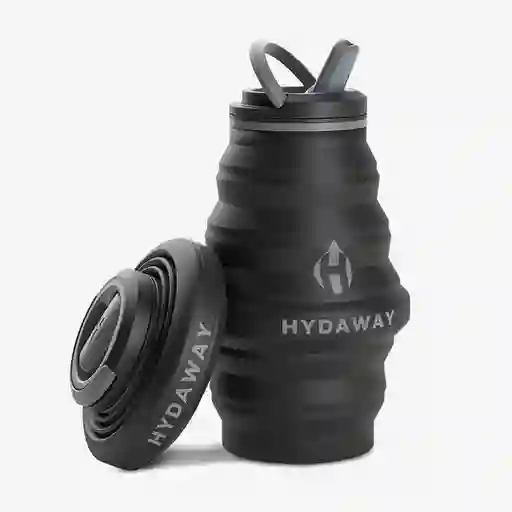 Hydaway Botella Plegable Negro 17 oz