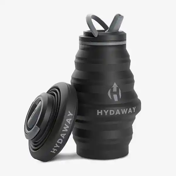 Hydaway Botella Plegable Negro 17 oz