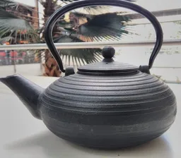 Tetera de Hierro Con Aros Para 1 Taza