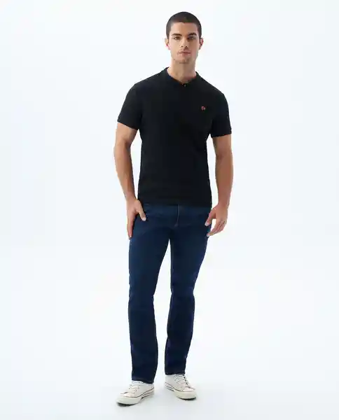 Camiseta Hombre Negro Talla M 800G002_NEG194007 Americanino