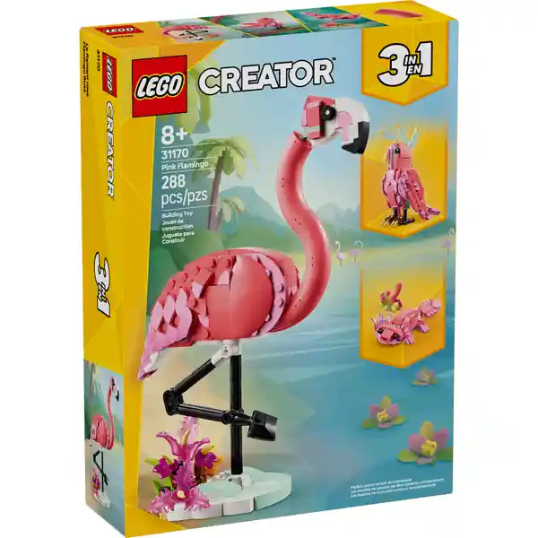 Lego Set de Construcción Fauna Salvaje: Flamenco Rosa