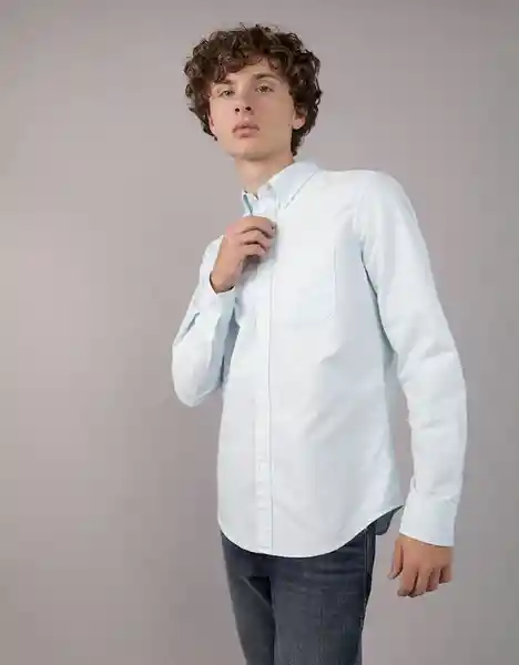 Camisa Hombre Azul Talla: MEDIUM 2830430 American Eagle