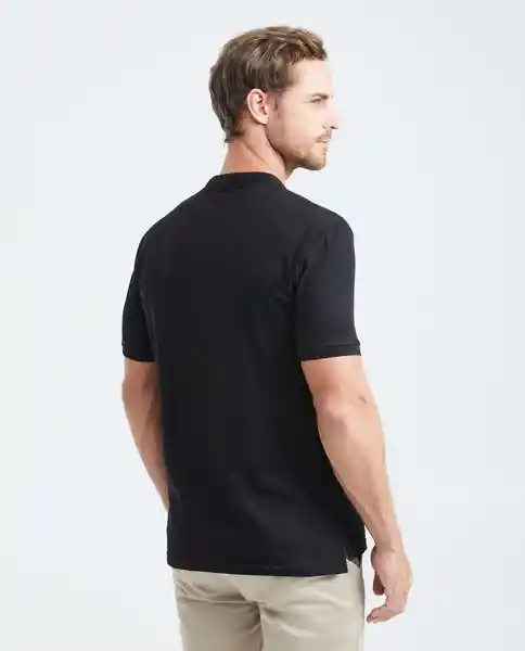 Camiseta Polo Neru Neck Negro Sombrío Ultraoscuro XXL Chevignon