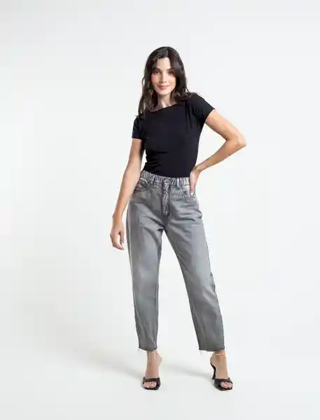  Camiseta Mujer Negro Puro Ultraoscuro Talla M Naf-Naf 