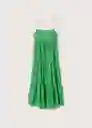 Vestido Zamora Verde Talla 24 Mujer Mango