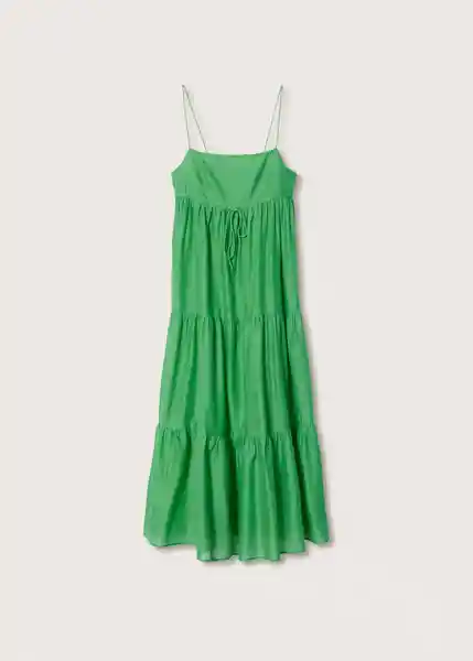 Vestido Zamora Verde Talla 24 Mujer Mango