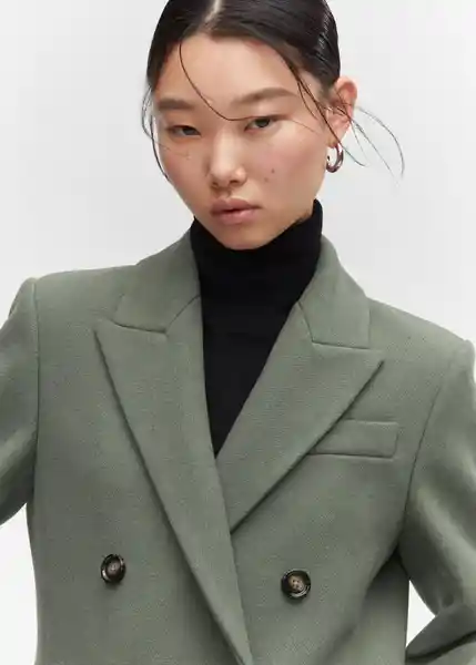 Abrigo Dali Khaki Talla 26 Mujer Mango