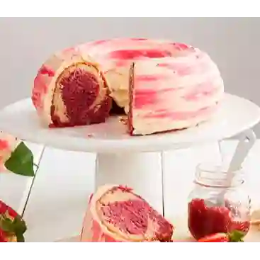 Ponque de Fresa y Chocolate 14 Porciones