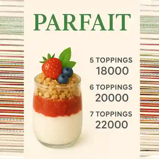 Arma tu parfait grande