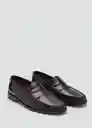 Zapatos Luisa Burdeos Talla 39 Mujer Mango