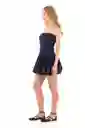 Vestido Corto Nuhain Azul Oscuro Talla XS Mercedes Campuzano