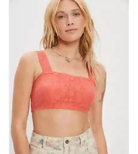 Blusa Mujer Naranja T. SMALL American Eagle