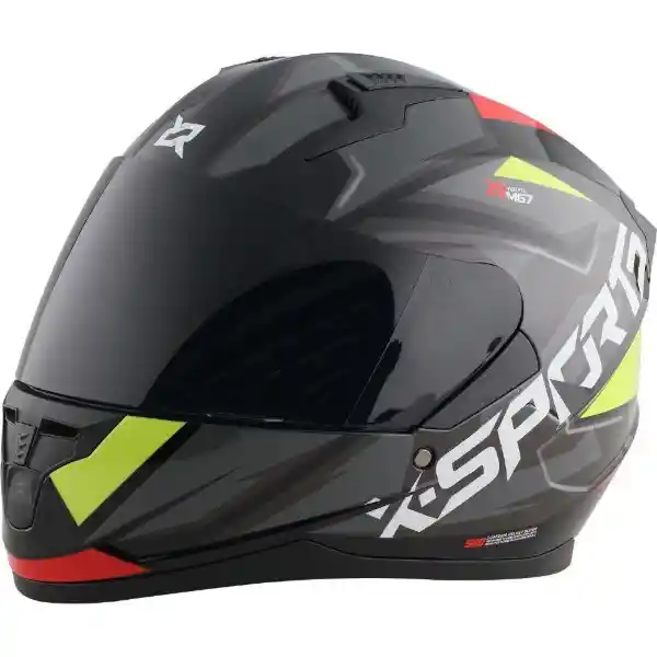 X-Sports Helmets Casco Para Moto Rojo/Gris Talla S