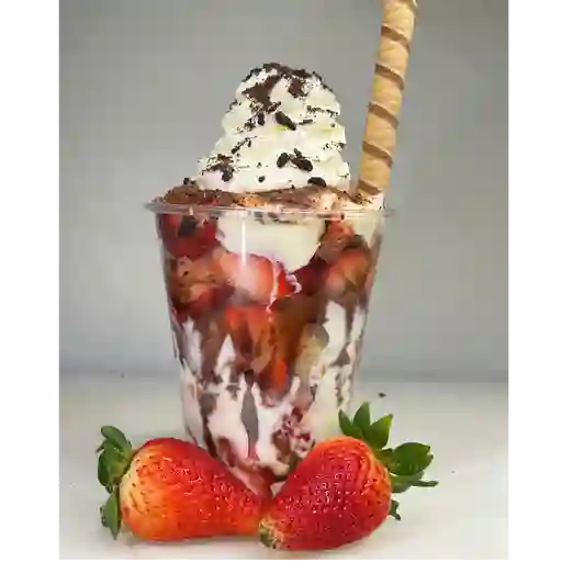 Fresas con crema