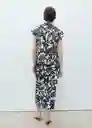 Camisa Merci Crudo Talla XS Mujer Mango