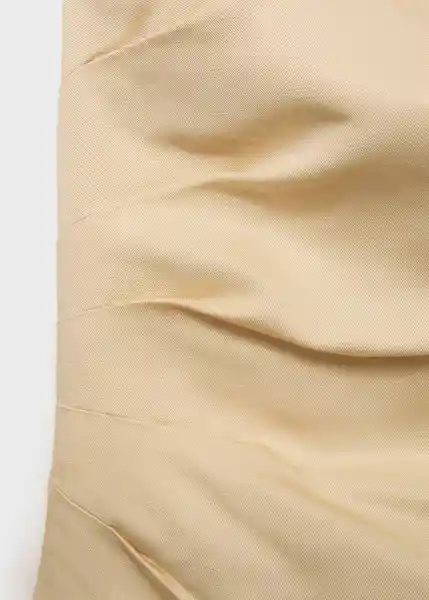 Top Fiona Amarillo Pastel Talla L Mujer Mango