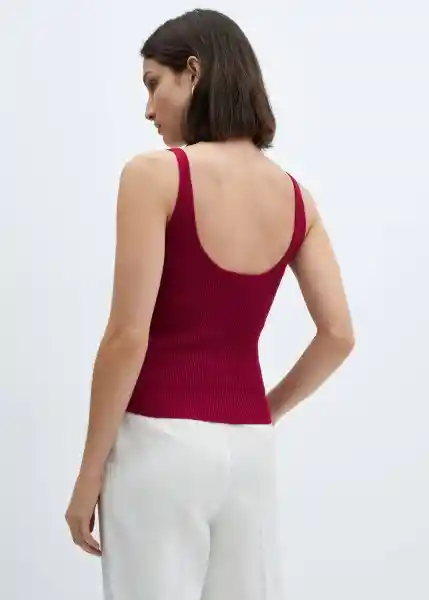 Top Gymnasti Rojo Talla L Mujer Mango