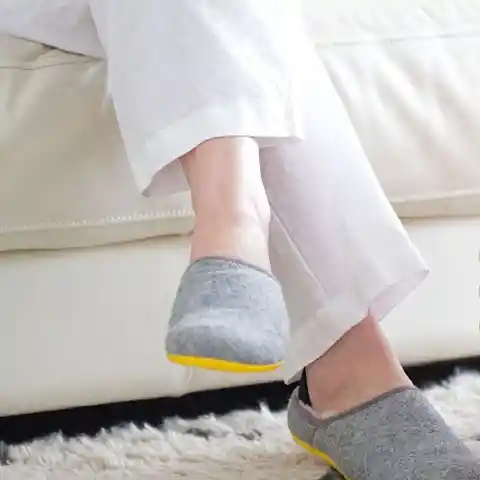 Qaimew Pantuflas Hilounge Gris Claro Amarillo T. 43