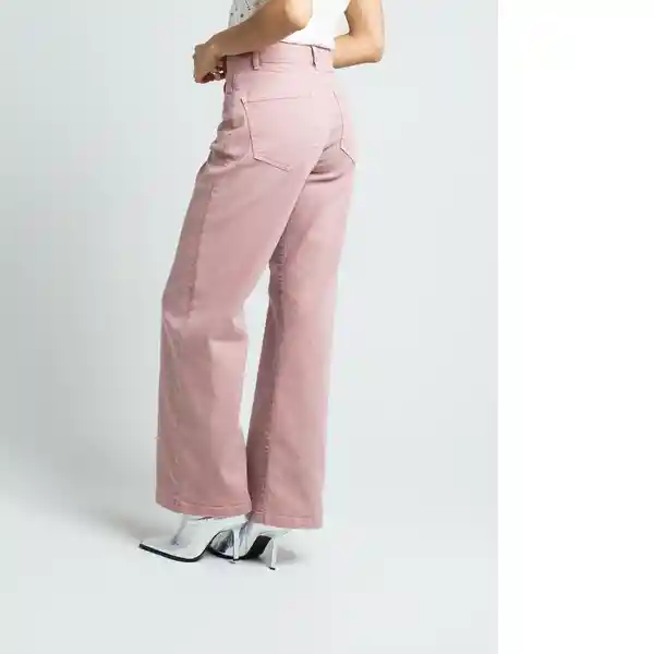 Pantalón Ges Mujer Rosa Cenizo Medio Talla 4 432F333 Naf Naf