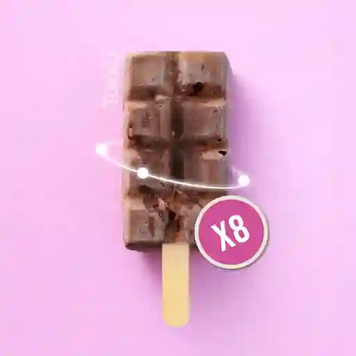 Packx8 paletas avellana (nutella)