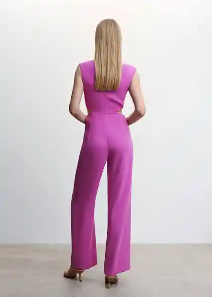 Enterizo Mono Holy Morado Talla 18 Mujer Mango