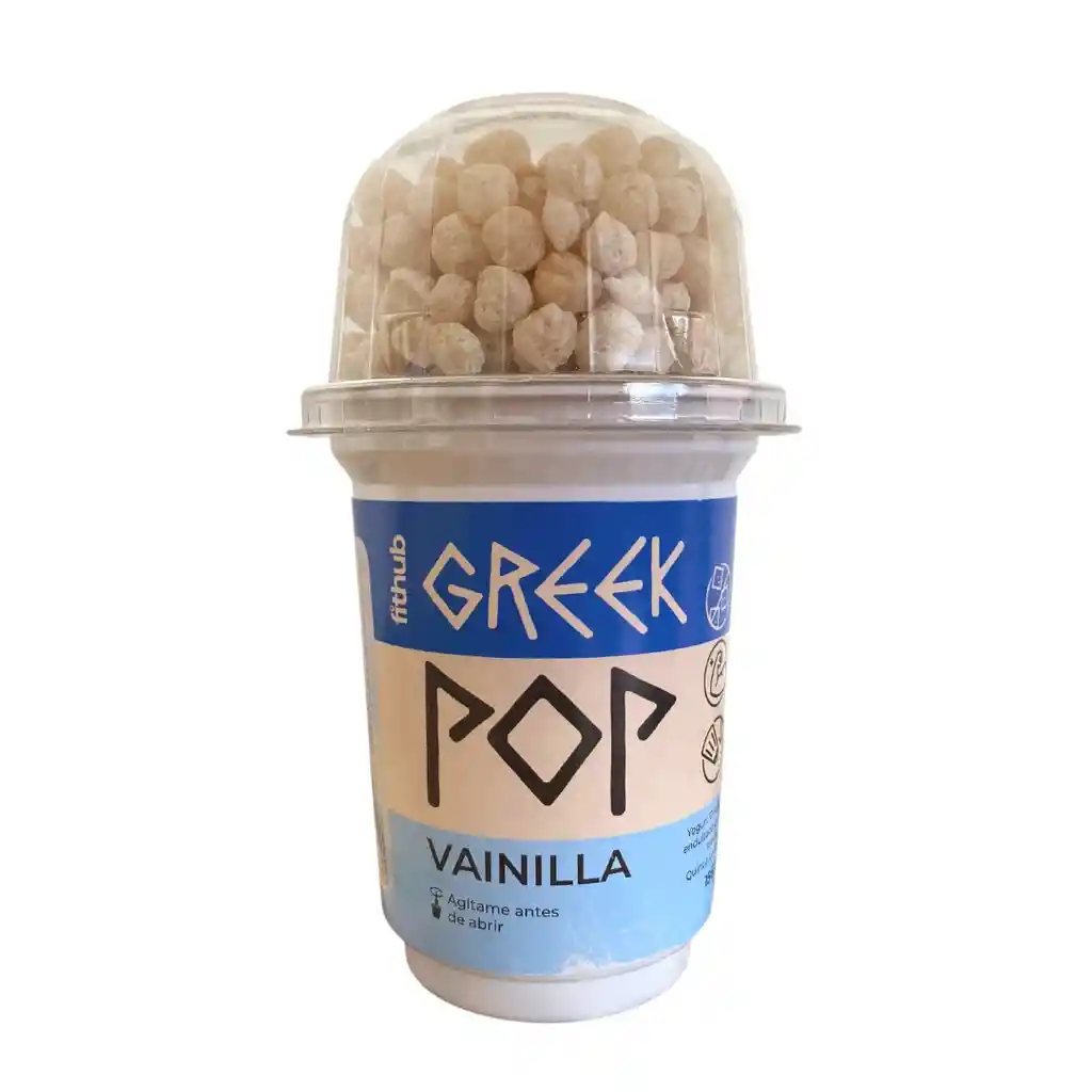 Yogurt Griego Greek Pop Natural Vainilla