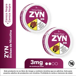 2 x Zyn Cereza Negra 3 mg