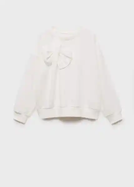 Buzo Sudadera Cute Off White Talla 12 Niñas Mango