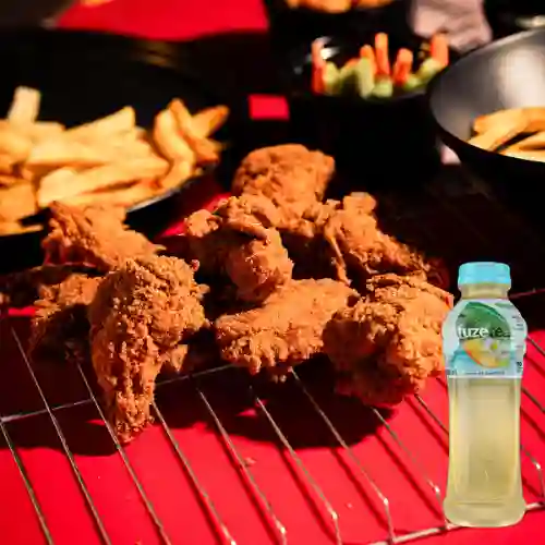 Combo Alitas X6 + Fuze Tea Mango Manzanilla 400ML