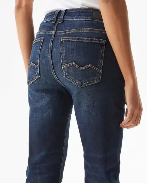Jean High Cosmo Oscuro Azul Francés Medio Talla 4 Chevignon