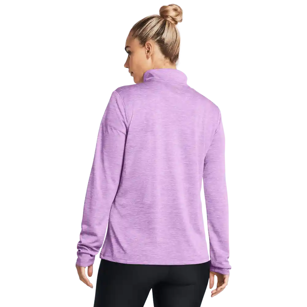 Under Armour Camiseta Tech 1/2 Zip Twist Mujer Morado MD