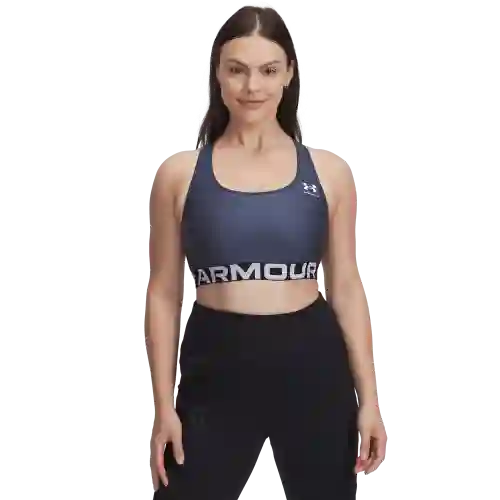 Under Armour Top Entrenamiento HG Mid Branded de Mujer Gris T MD