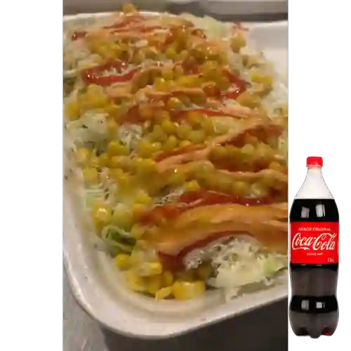 Combo Salchipapa Mixta Personal + Coca Cola 1.5 ml