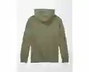 Buzo Hombre Verde Talla Small American Eagle